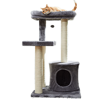 Frisco 42-in Heavy Duty Faux Fur Cat Tree