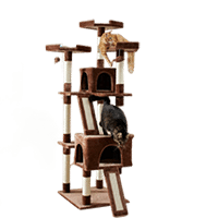 Frisco 72-in Faux Fur Cat Tree & Condo