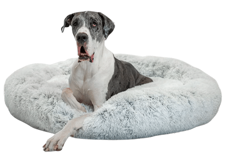 XL Best Friends by Sheri The Original Calming Shag Fur Donut Cuddler Dog Bed