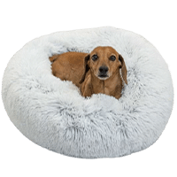 Best Friends by Sheri The Original Calming Shag Fur Donut Cuddler Dog Bed